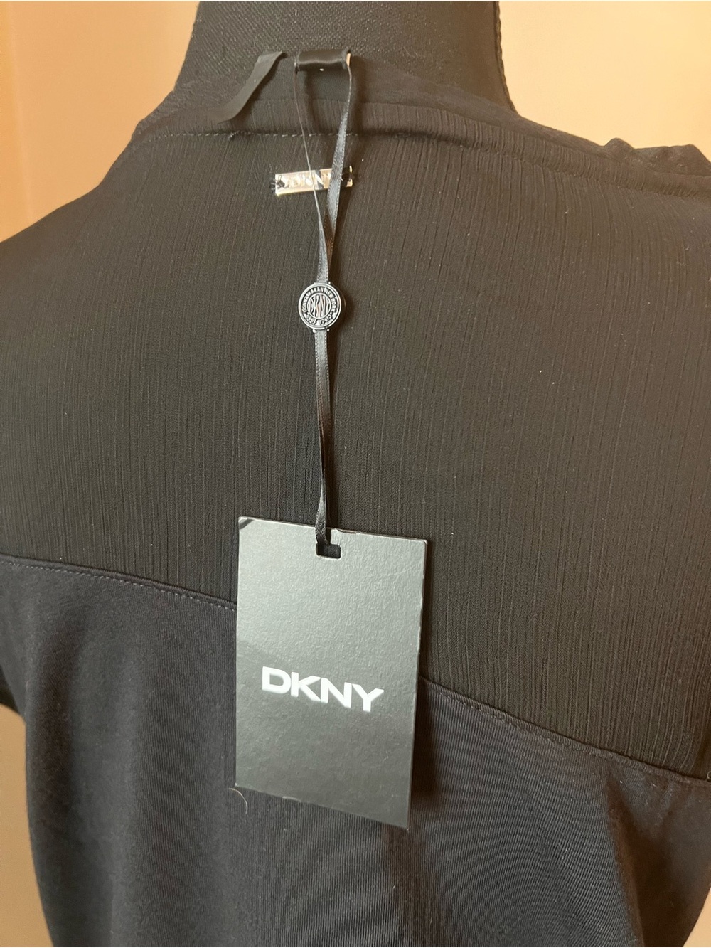 DKNY Black asymmetrical Top